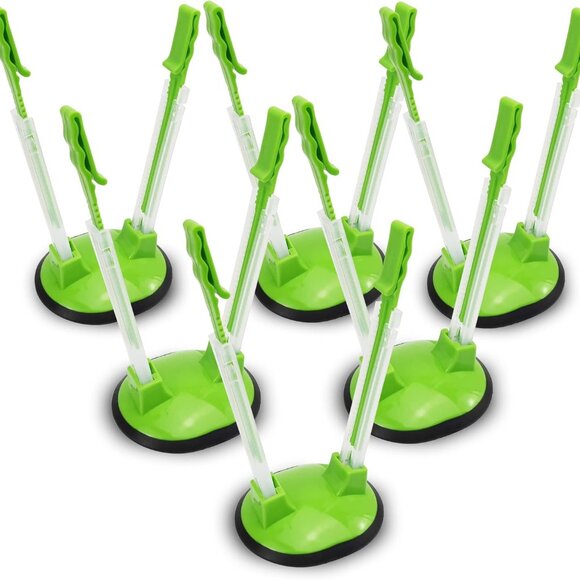 6-Pack Adjustable Ziplock Bag Holder Stands | Hands-Free Freezer Storage Rack - Picture 1 of 5